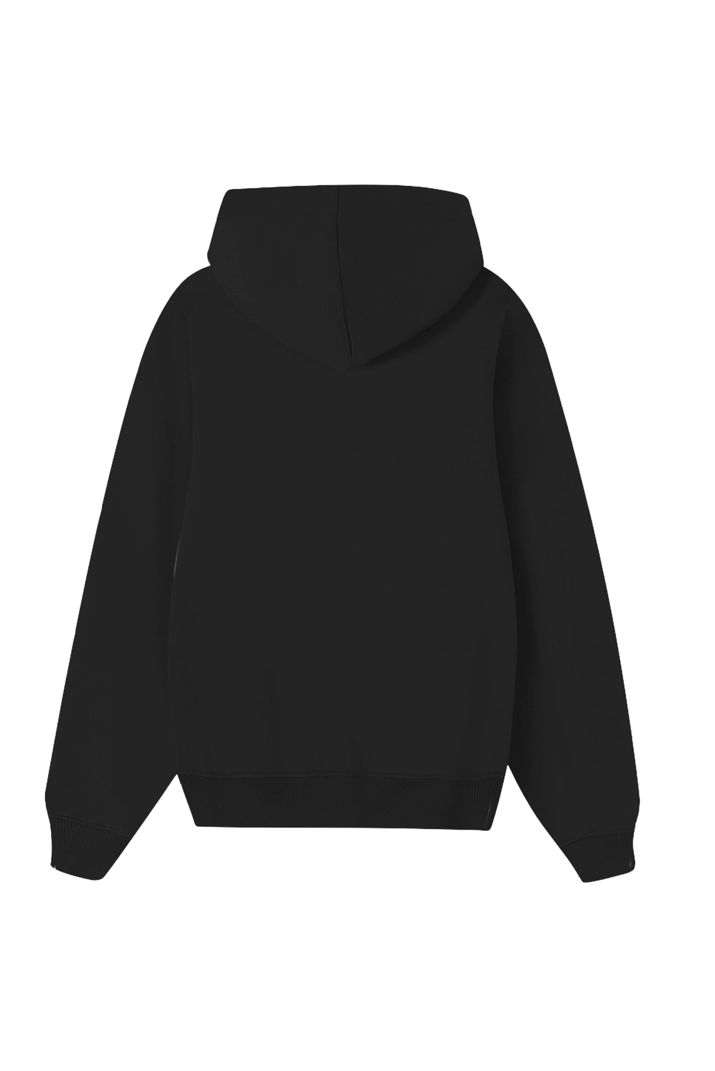 BROKEN LINES HOODIE BLACK