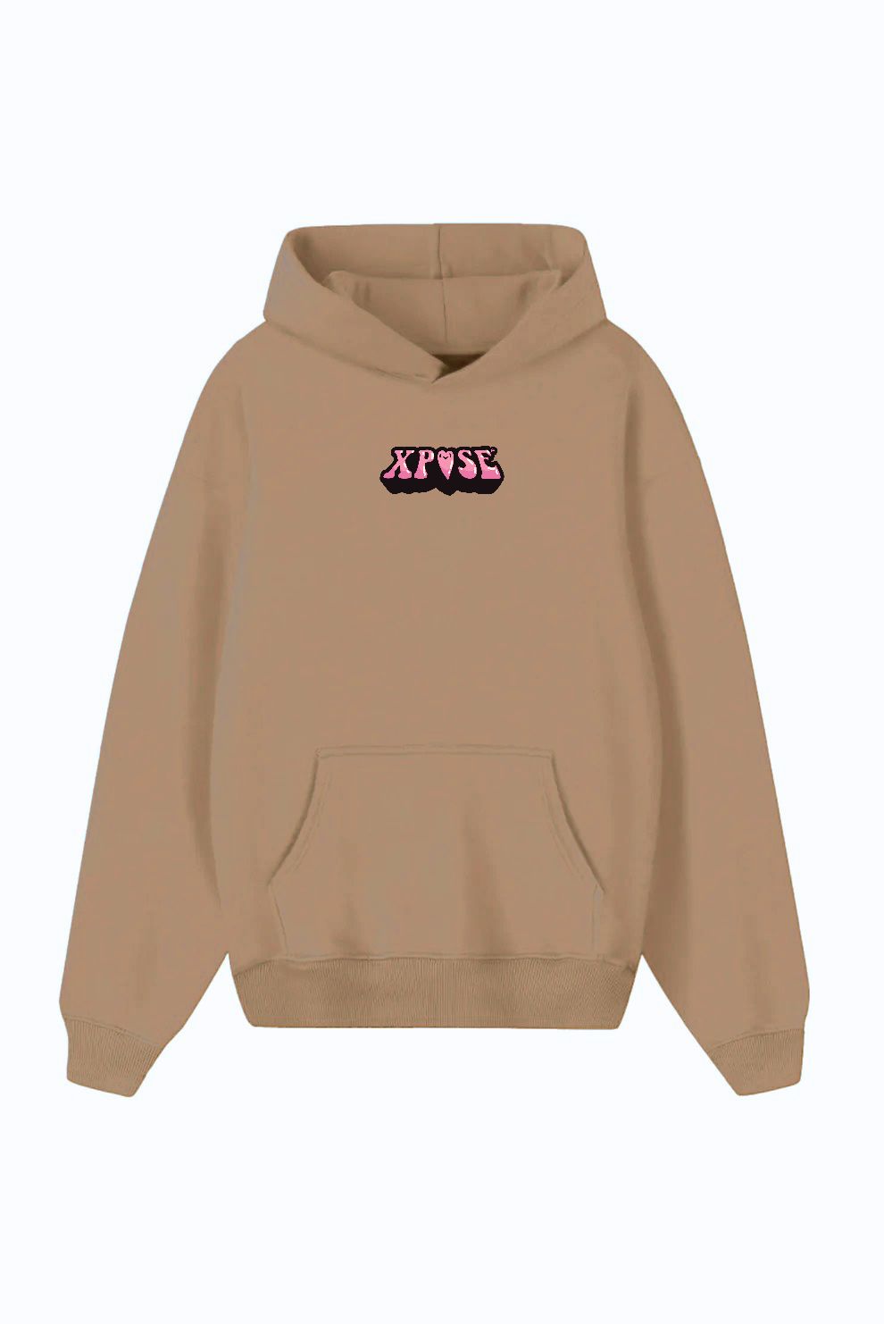 LOVE HOODIE BROWN